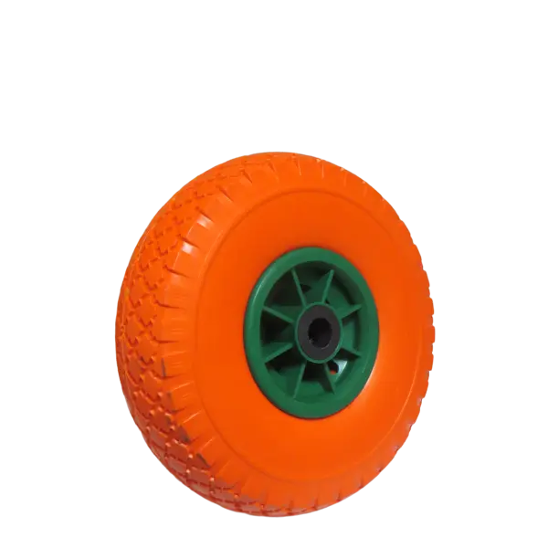 Wiel oranje 260 X 82 mm, asdiameter 20 mm