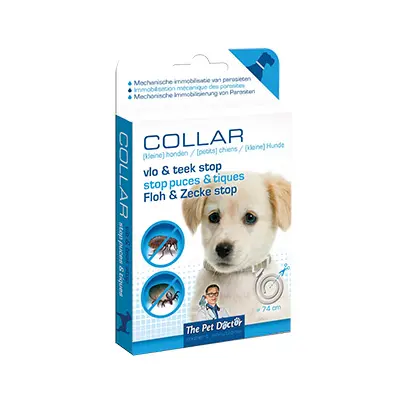Vlo & teek stop halsband hond, 74 cm