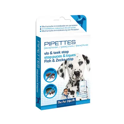 Vlo & teek stop pipettes hond, 5 pipetten