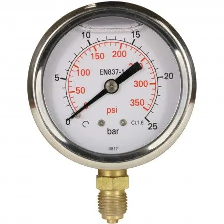 Manometer 0 - 25 bar, 1/4"