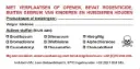 Safety label for rat bait boxes