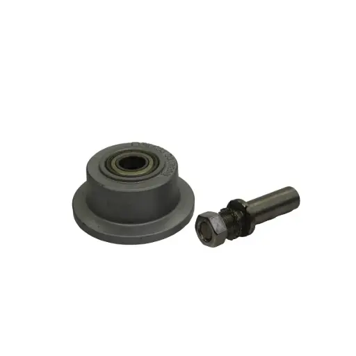 Roue sur axe inox pour système de refroidissement de cadavres