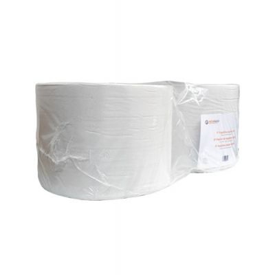 Hygiëne papier wit-2 laags, 2 maxi rollen/colli