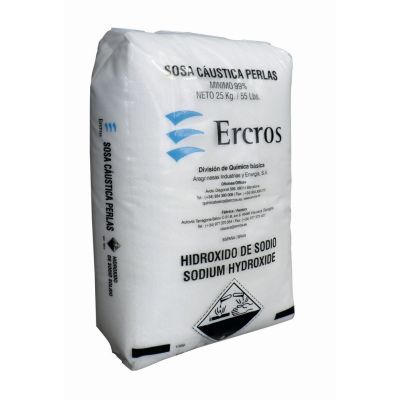 Hydroxide de Sodium perles 98% Foodgrade (E524), 25 kg