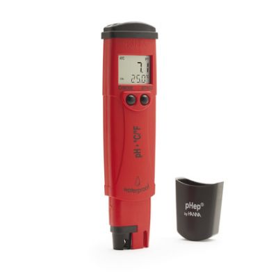 Waterbestendige Pocket combo pH en temperatuur tester