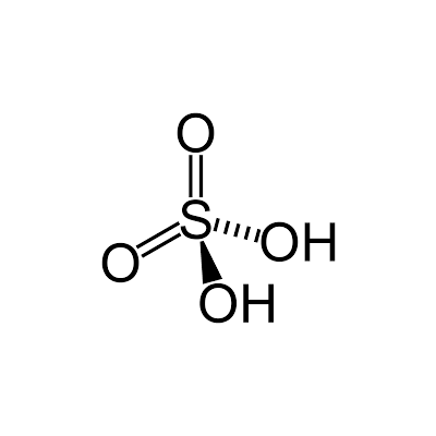 Sulphuric acid 96%, delivered in bulk, per 100 kg