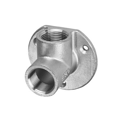 Wall bracket stainless steel - female thread - 90° 