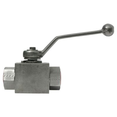 Ball valve 2* female thread in stainless steel, 500 bar