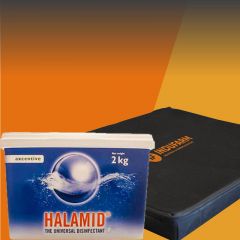 Paquet de promotion: 6 X Halamid, 2 kg + Tapis de d&eacute;sinfection GRATUIT