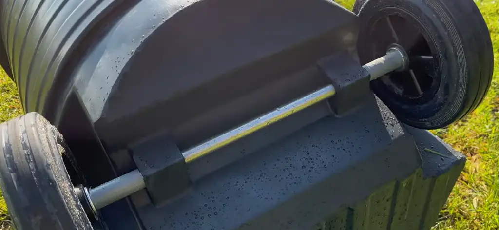Sterke as stevige wielen mobiele kadaverton.webp