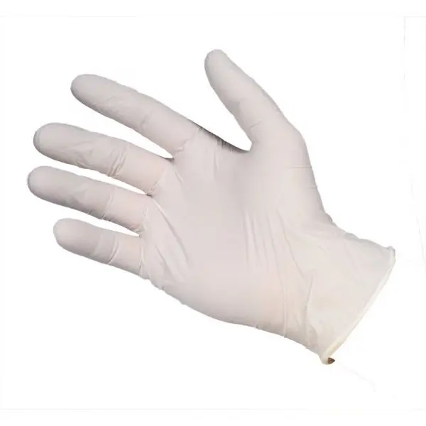Handschoenen latex gepoederd, 100 stuks