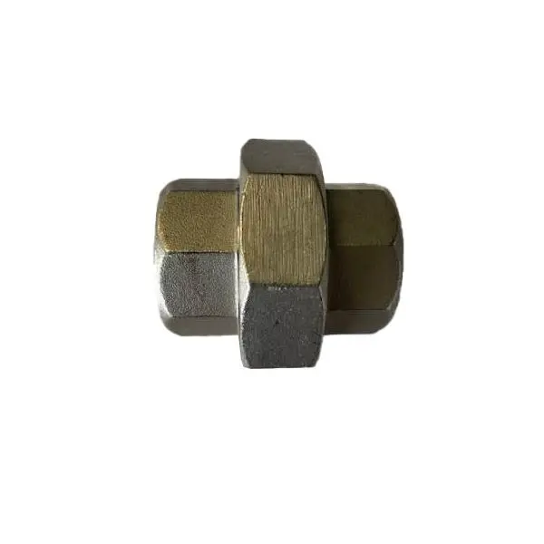 Raccord union en inox avec joint plat - 2 X filetage intérieur - PN20