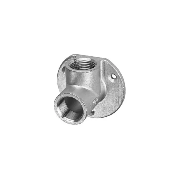 Support murale en inox - filetage intérieur - 90°