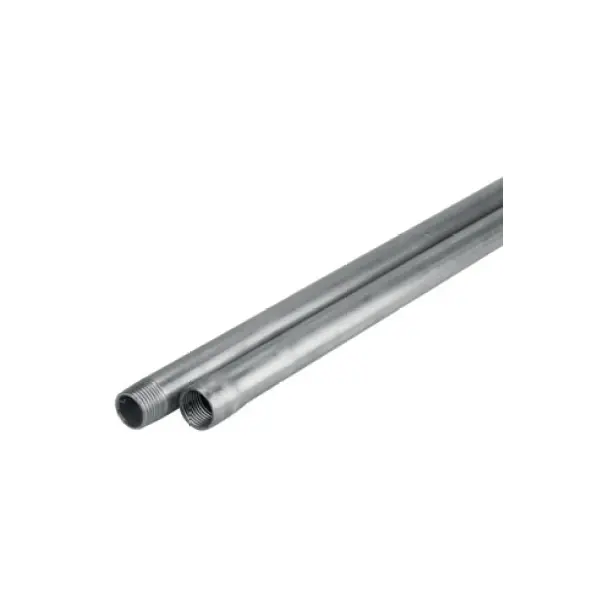 Inox pipe female thread X male thread 1/2"
