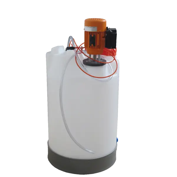 Cuve de mélange IF en polyéthylène avec agitateur, 60 litres