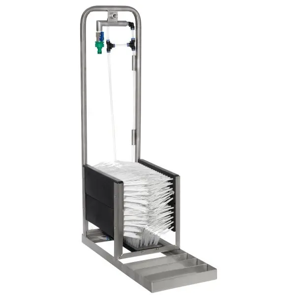 Stainless steel boot cleaner