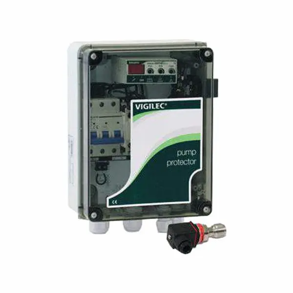 Control cabinet Vigilec Zero Sensor with probe, 400 V - 18 A (well pump)