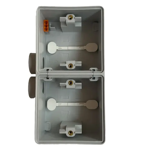 Surface-mounted double box, horizontal