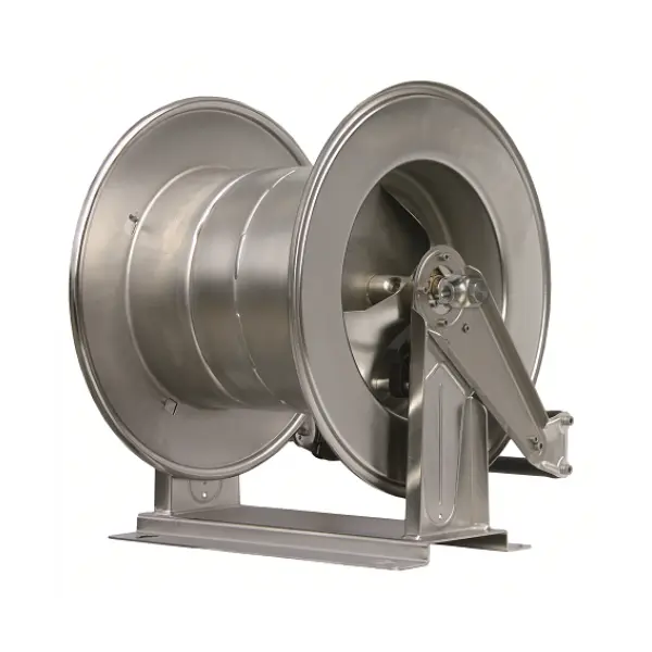 Self-retracting high-pressure hose reel, 60 meters