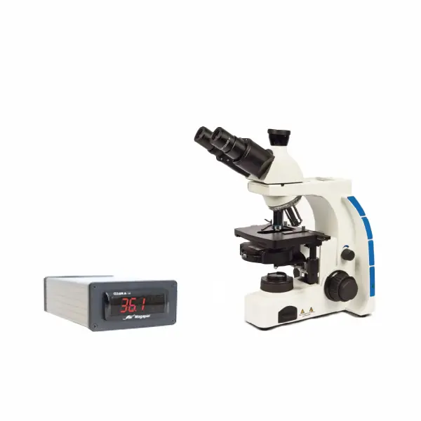Master 7 Trinoculaire microscoop met verwarmde preparaattafel