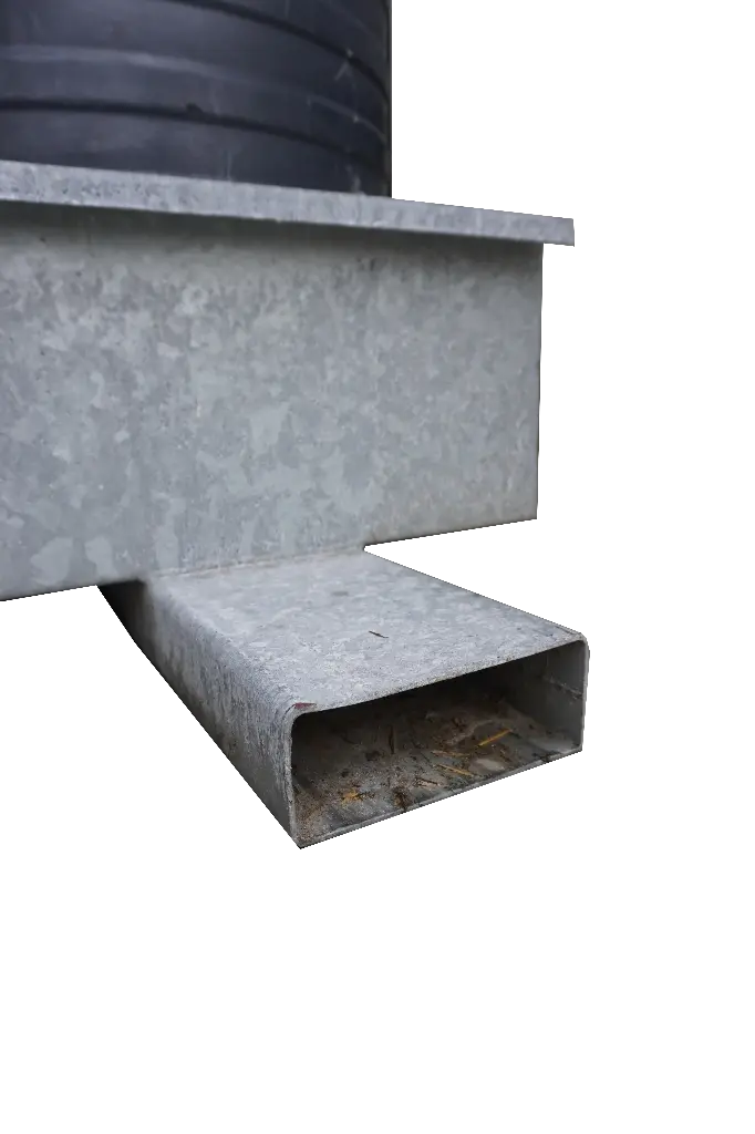 Vatenrek gegalvaniseerd voor 6 kadavertonnen