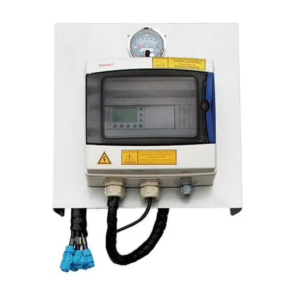 Control panel for self-cleaning disc filter
