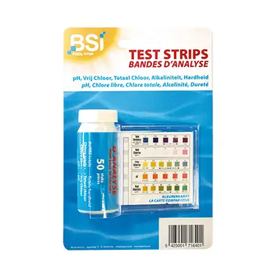 Zwembad teststrips, 50 strips 5 tests