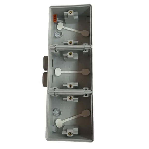 Opbouw drievoudige doos horizontaal