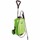 Battery-operated pressure sprayer with trolley and accessory kit, 16 liters