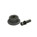 Wheel on stainless steel axle for carcass cooling system