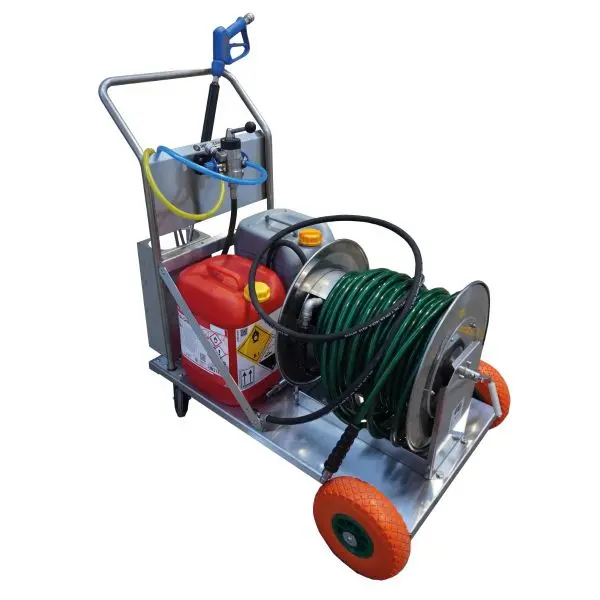 IF Applicator 2.0 met Foamunit, haspel en hogedrukslang 40 meter