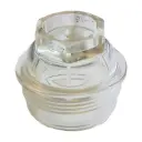 Transparent plastic filter bowl for stainless steel pressure regulator