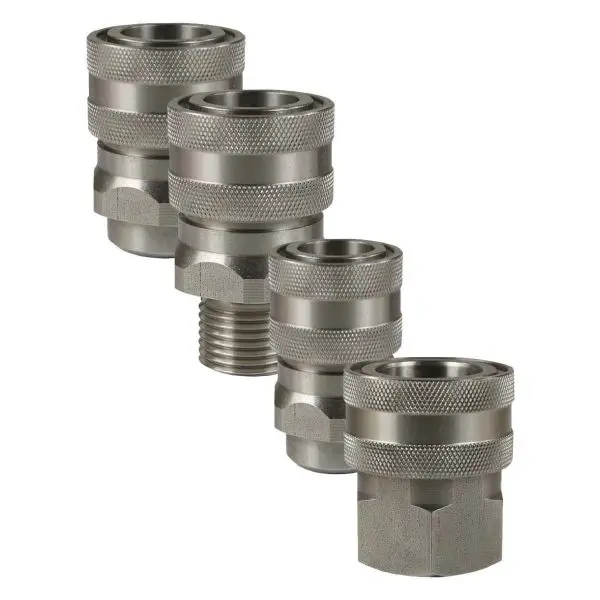 High-pressure quick coupling, female part