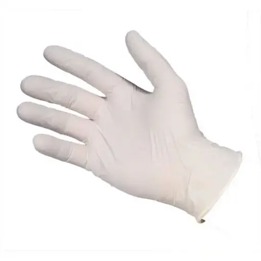 Handschoenen latex gepoederd, 100 stuks