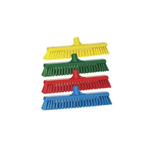 Vikan brush with soft and hard bristles, 41 cm