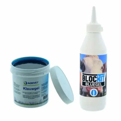 Hoof gel with dosing bottle