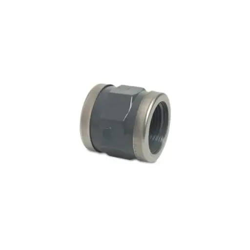 Manchon fileté PVC avec bague inox