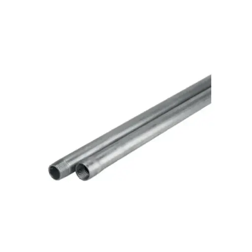 Inox pipe female thread X male thread 1/2"