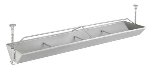 Stainless steel piglet trough