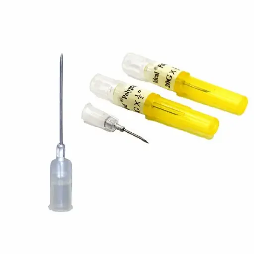 Poly disposable needles, 100 pieces