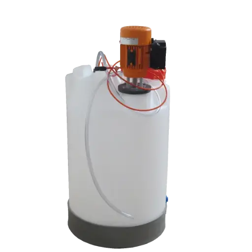[A00248] Cuve de mélange IF en polyéthylène avec agitateur, 60 litres