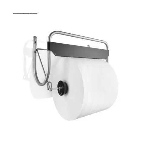 [A00329] Support mural pour maxi-rouleau en inox