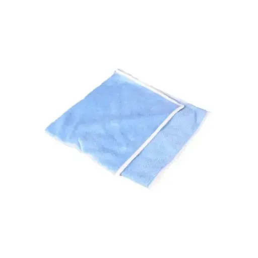 [A00373] Chiffon microfibre bleu