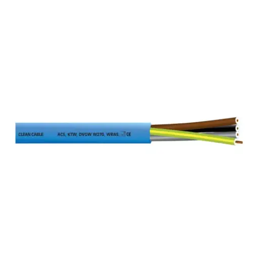 [A00691] Câble submersible compatible alimentaire 4G 2,5 mm², au mètre
