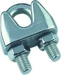 [A01009] Cable clamp Duplex inox A4, 4 mm