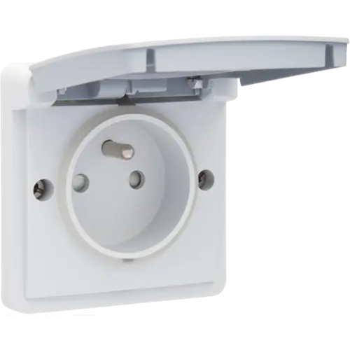 [A01092] Splash-proof surface-mounted socket