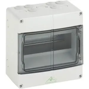 [A01613] Fuse box with transparent door, 3 modules