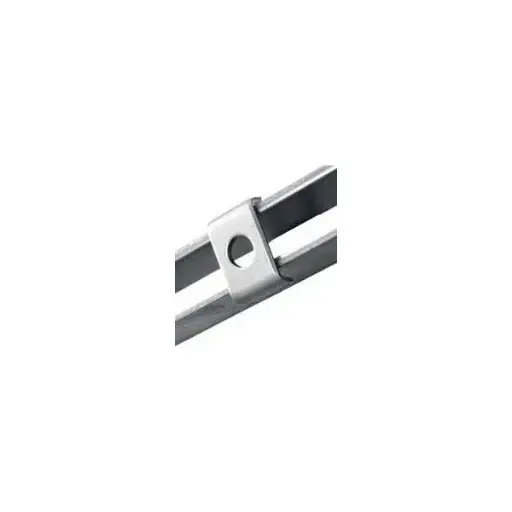 [A02337] U-plate for stainless steel wall support, 30 mm