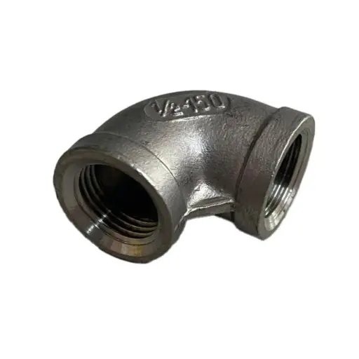 Coude fileté inox 90°