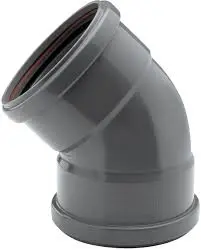 Sanitaire bocht 45° FF 